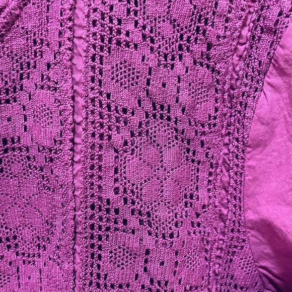 Caribbean Joe 100% cotton womens tunic with long sleeves hook and eye closures - Picture 7 of 8